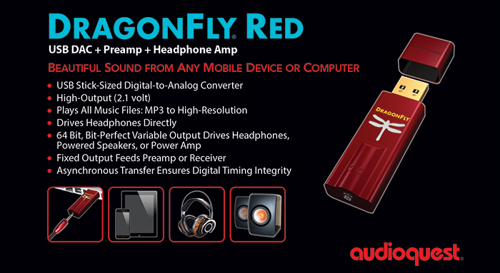 Audioquest DragonFly Miniature DAC and Headphone Amp | Galen Carol Audio | Galen Carol Audio